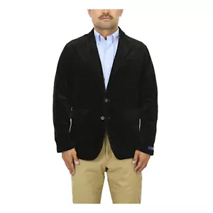 Blazer Traje Chaqueta Polo Ralph Lauren Para Hombre Grueso Cordón Pana - Marrón Oscuro - - Imagen 1 de 9