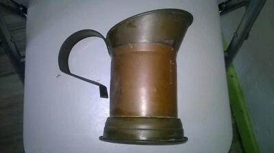 Ancien pot en cuivre Grave 1 LITER devantEtat d origine - Photo 1/4