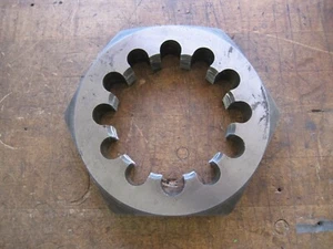 4-1/2"-8 tpi hex die 12 flute 7" outside 1-1/8" thick - Picture 1 of 8