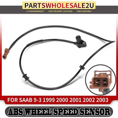 Sensor de velocidad de rueda ABS para conductor o pasajero delantero para Saab 9-3 1999 2000-2003  Foto 1 de 4