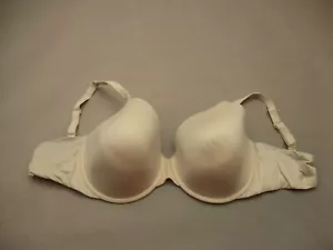Reggiseno Demi 40DD Victoria's Secret donna beige foderato ferretto chiusura posteriore 4B - Foto 1 di 8
