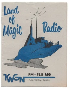 1960's Radio Station KWGN Program & Stats  Later to Become KGO Abernathy, TX GG - Picture 1 of 5