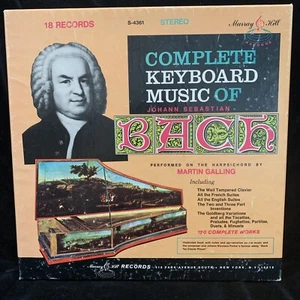 BACH Complete Keyboard Music - MARTIN GALLING - Murray Hill ST 18-LP BOX - Picture 1 of 7