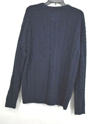 Weatherproof Mens Crew Neck Long Sleeve Knit Sweater Banded Neck Cotton $75 NWT - Image 1 of 2