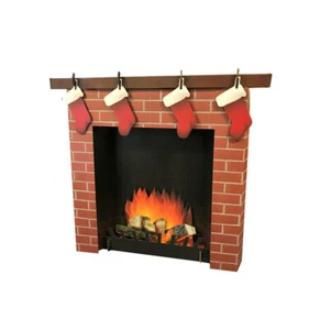 CHIMENEA NAVIDAD - DECORACIÓN 3D STANDUP/RECORTE - NUEVA 2569 - Imagen 1 de 2