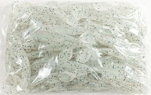 ZOOM SWIMMIN' SUPER FLUKE JR 100 PACK BULK 4" 117-307 DISCO GREEN B2416 - Picture 1 of 2