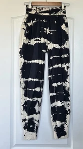 Young Fabulous & Broke YFB Tie Dye Jogger Sweatpants Blue White Sz M High Waist - Picture 1 of 13