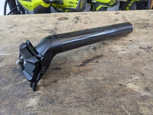Giant Connect Unbranded 3K Carbon Seatpost 27.2mm - Gloss Fibre Vintage Plain - Picture 1 of 11