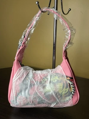 Small Bubblegum Pink Ed Hardy SIBERIA Hand Bag - Image 1 of 4