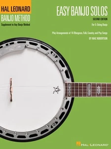 Easy Banjo Solos 2nd Tab Sheet Music 16 Bluegrass Country Songs Hal Leonard Book - Picture 1 of 1