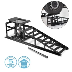 STAHLWERK Hydraulische Auffahrrampe 5 t Auffahrbock mit Wagenheber Auto Rampe - Bild 1 von 11