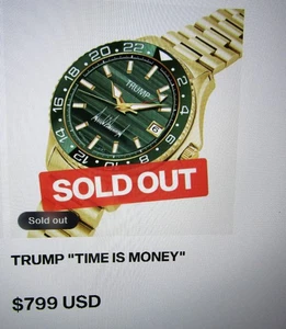 AUTHENTIC TRUMP MEN'S WATCH "TIME IS MONEY" (NO. 17/600) - Picture 1 of 5
