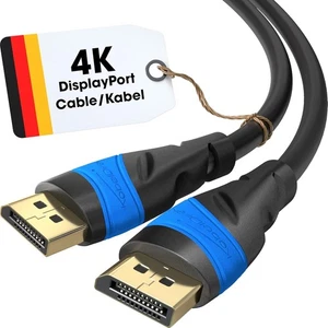 KabelDirekt - 4K DisplayPort Kabel - 10m - DP Kabel, entwickelt in Deutschland - Avai - Bild 1 von 4