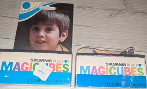 Vintage Blue Dot Magicubes Flashbulbs, 5 Cubes, 20 Flashes FREE SHIPPING - Picture 1 of 3