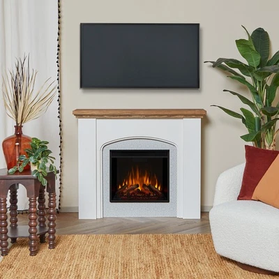 Real Flame 13051E Anika 5.100 BTU 49"W - Estuco Blanco Foto 1 de 4