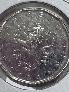 Rare 2 Koron 2004 Czech Republic Coin Proof - Picture 1 of 8