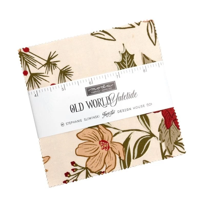Old World Yuletide Charm Pack (5" squares) by Moda, 45620PP - Image 1 of 1