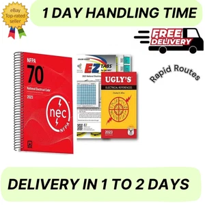 2023 NEC Code Book NFPA70 NEC Spiral + 2023 Ugly'S Electrical Ref + EZ New Stock - Bild 1 von 1