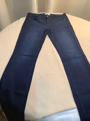 Paige Womens Boot Cut Jeans Manhattan Dark Wash Size 31 Very Good Pre Owned - Image 1 of 4