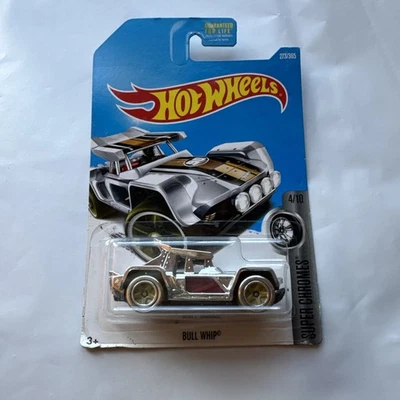 2017 Hot Wheels #273 Super Chromes 4/10 BULL WHIP Chrome w/Olive Wheels 5 Spoke - Image 1 of 2