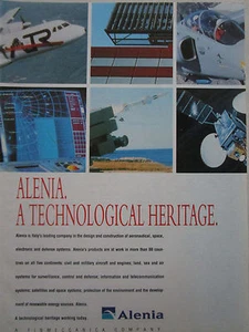 7/1994 PUB ALENIA FINMECCANICA ATR SATELLITE MISSILE AMX RADAR ORIGINAL AD - Imagen 1 de 1