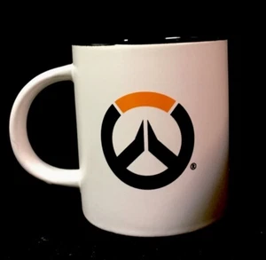 Overwatch Logo White Coffee Mug Cup Blizzard Entertainment Video Game - Picture 1 of 8