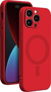 BIGBEN CONNECTED COVMAGIP14PMR - MagSafe Silicone Case IP14 Pro Max Red - Picture 1 of 1