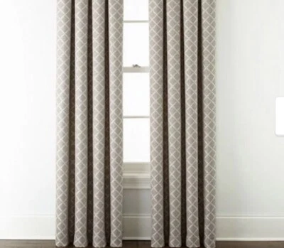 LIZ CLAIBORNE 50" X 95" HOJA QUINN OJAL PANEL CORTINAS MARFIL NUEVO Foto 1 de 2
