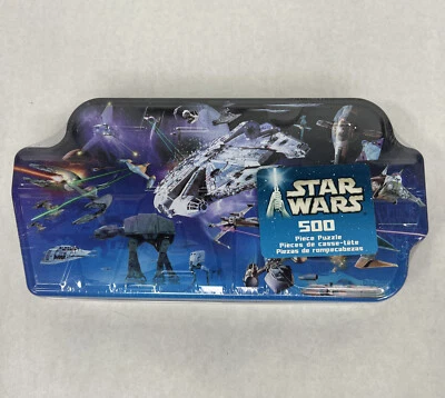 Rompecabezas vehículo Star Wars 500 piezas con lata coleccionable NUEVO Y SELLADO 2002 Foto 1 de 4