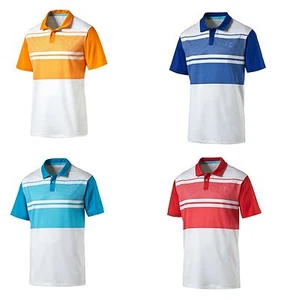 PUMA Golf Rickie Fowler Youth Jr Junior Kids PATTERN BLOCK Polo NWT New - Picture 1 of 5