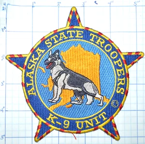 ALASKA STATE TROOPERS POLICE LAW ENFORCEMENT K-9 UNIT 5.25" PATCH - Picture 1 of 2