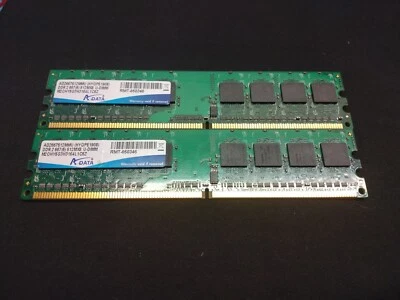 ADATA 2 X 1GB DDR2 800 PC2-6400 DIMM PC RAM - Image 1 of 2