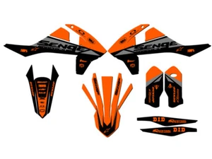 2017-2019 XC-W BINARY Orange Senge Graphics Kit Compatible with KTM - Foto 1 di 10