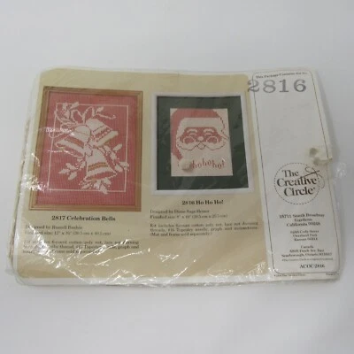 The Creative Circle Lace Net Darning Kit Santa Claus Ho Ho Ho! Christmas #2816 - Image 1 of 4
