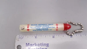 Vintage Wilson Chevrolet Chevy Sales Car Dealership Advertising Keychain - Picture 1 of 4