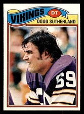 1977 TOPPS NFL Football Trading Card #441 🏈 DOUG SUTHERLAND, Minnesota Vikings