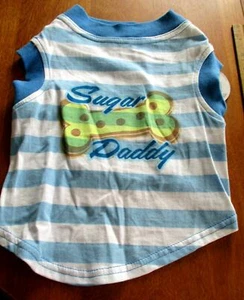 Fashion Pet Blue Sugar Daddy Shirt Size Medium ~ NWT - Picture 1 of 2