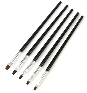 5Pcs Acrylic Nail Art Pen Tips UV Builder Gel Painting Brush Manicure Set - Picture 1 of 1