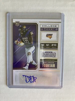 2018 CONTENDERS DRAFT COLLEGE TICKET AUTO DAURICE FOUNTAIN Colts - Image 1 of 2