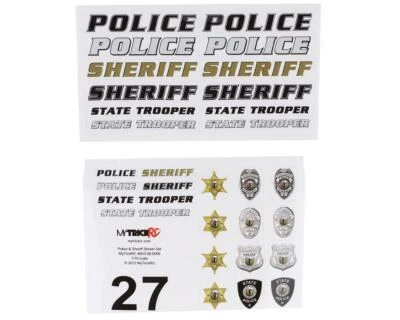 MyTrickRC Police/Sheriff Decal Set [MYKST3] - Image 1 of 2