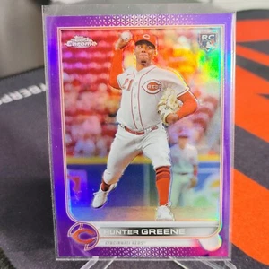 Hunter Greene 2022 Topps Chrome Update Purple Refractor Rookie RC #USC191 - Picture 1 of 2