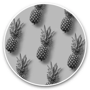 2 x Vinyl Stickers 30cm (bw) - Pink Pineapple Pattern Fruit  #36272 - Afbeelding 1 van 8