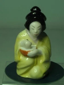 Royal Worcester Ltd Ed JAPANESE GIRL Connaught Candle Snuffer #49 of 250 - Picture 1 of 6