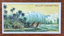 1924 Wills Do You Know Cigarette Card 2nd Series. #43 What a Tidal Wave Is?