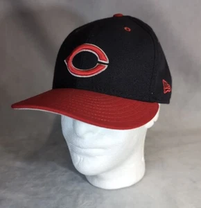 Cappuccio Cincinnati RedsHat New Era montato 7 3/8 59Fifty MLB 100% lana made in USA - Foto 1 di 9