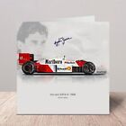 Ayrton Senna | Samochód MP4/4 1988 | Strona | McLaren F1 | Kartka z życzeniami / kartka urodzinowa
