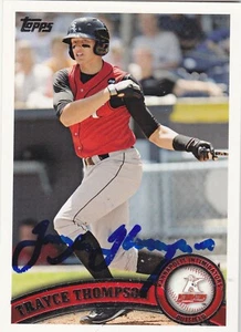 TRAYCE THOMPSON KANNAPOLIS INTIMIDATORS SIGNED CARD CHICAGO WHITE SOX A'S DODGER - Picture 1 of 1