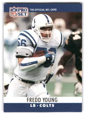 Fredd Young 1990 Pro Set #138 Indianapolis Colts FOOTBALL - Image 1 of 2