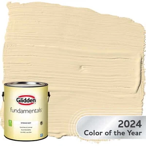 Glidden Fundamentals Interior Paint Limitless / Yellow, 1 Gallon,Semi-Gloss - Picture 1 of 4
