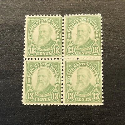 US STAMPS Scott #694 Block of 4…13c stamps Benjamin Harrison 1931 MNH - Image 1 of 2